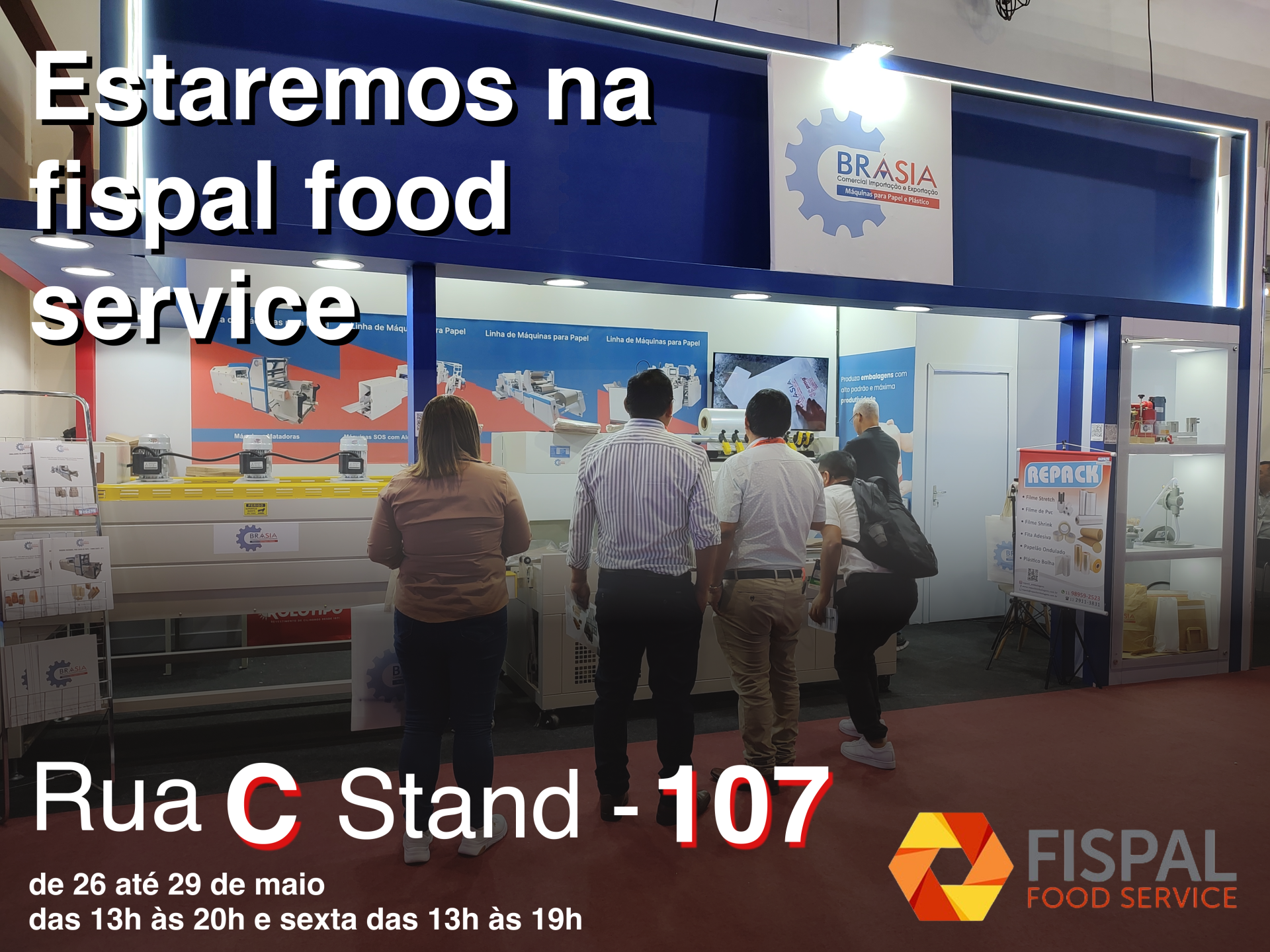 Fispal Food Service -  A BRÁSIA, fundada em 2008, conta com sócios com mais de 30 anos de experiência. A empresa comercializa máquinas e equipam...Saiba mais.