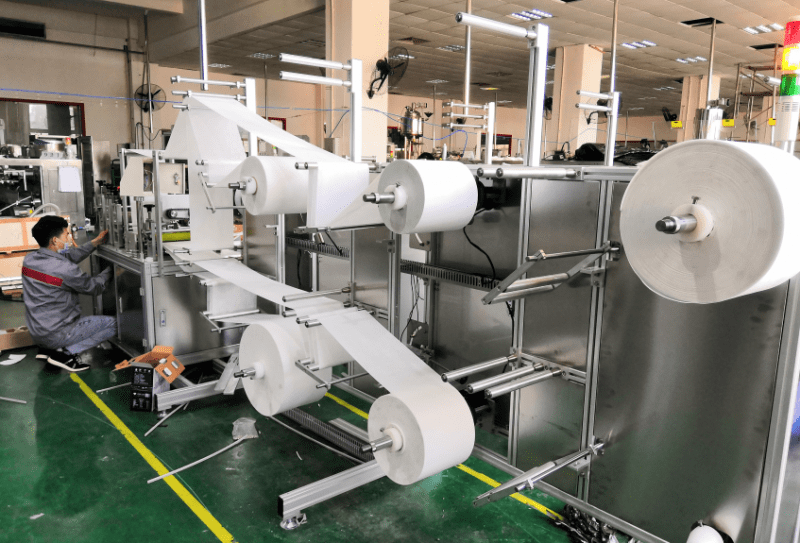 Máquina para Corpo de Máscara N95, PFF1 e PFF2 - Semiautomática 