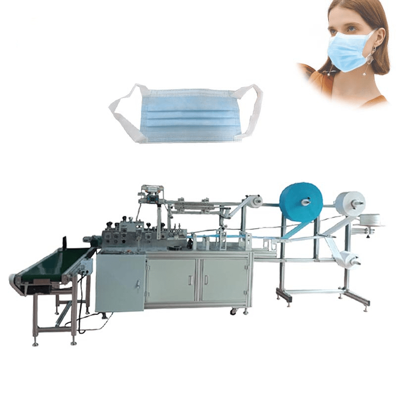 Máquina para Máscaras de Tecidos Não Tecidos (TNT) com Aplicação de Alças Chatas – Automática