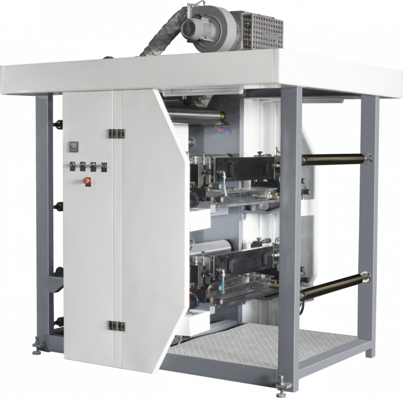 Máquina SOS 05 para Sacos de Papel com Fundo Quadrado com Impressora Flexográfica 2 Cores em Linha