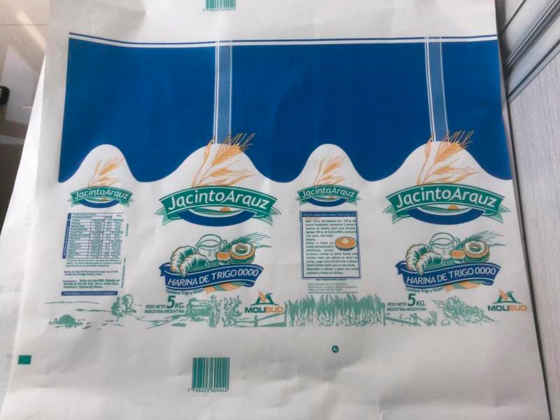 Máquina SOS 05 para Sacos de Papel com Fundo Quadrado com Impressora Flexográfica 2 Cores em Linha
