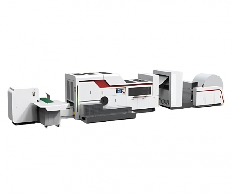 Máquina SOS 05 para Sacos de Papel com Fundo Quadrado com Impressora Flexográfica 2 Cores em Linha