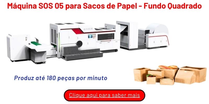 Máquinas SOS 05 para Sacos de Papel - Fundo Quadrado