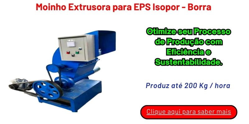 Moinho Extrusora para EPS Isopor - Borra